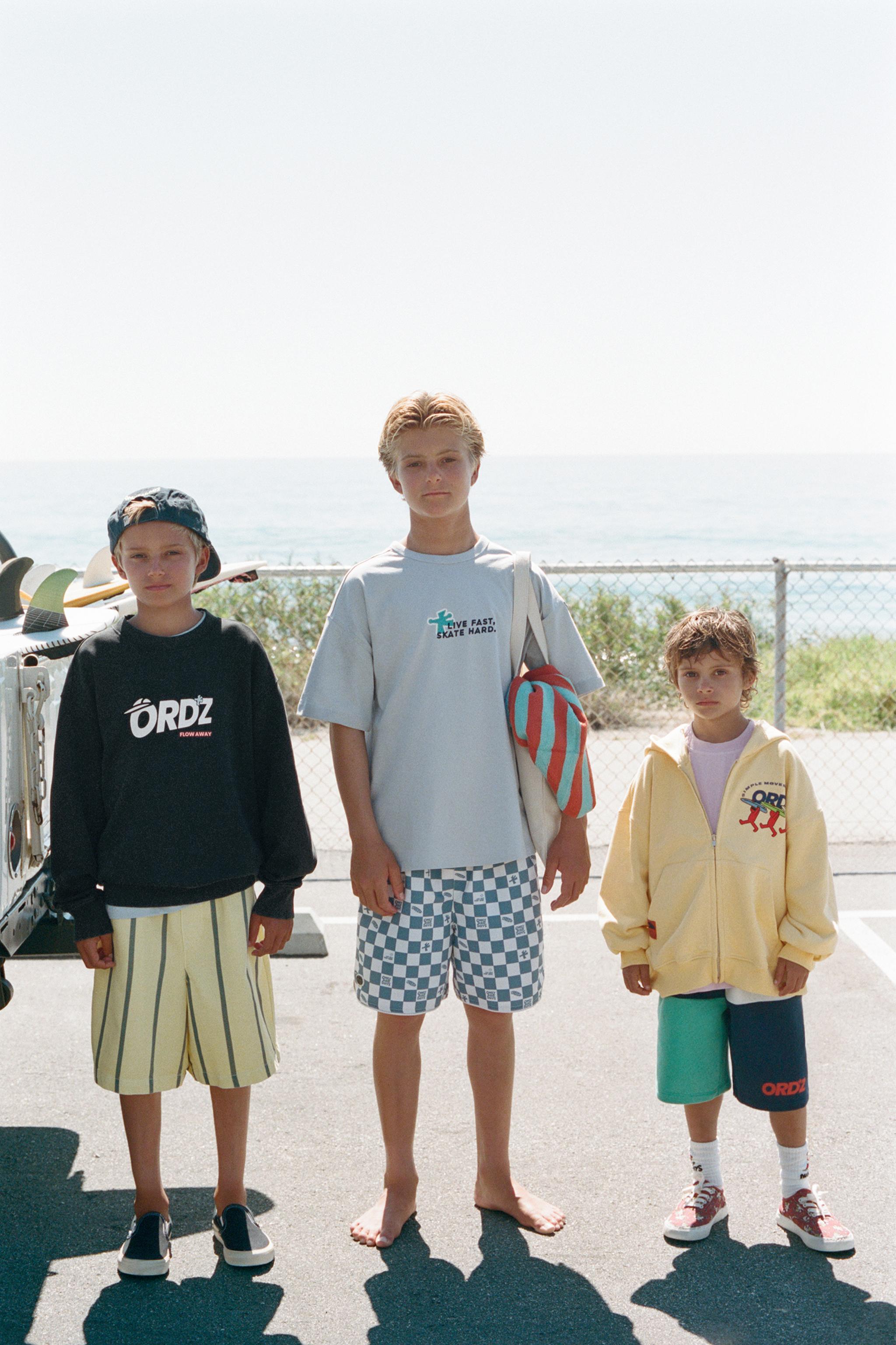 FLUID STRIPED SHORTS